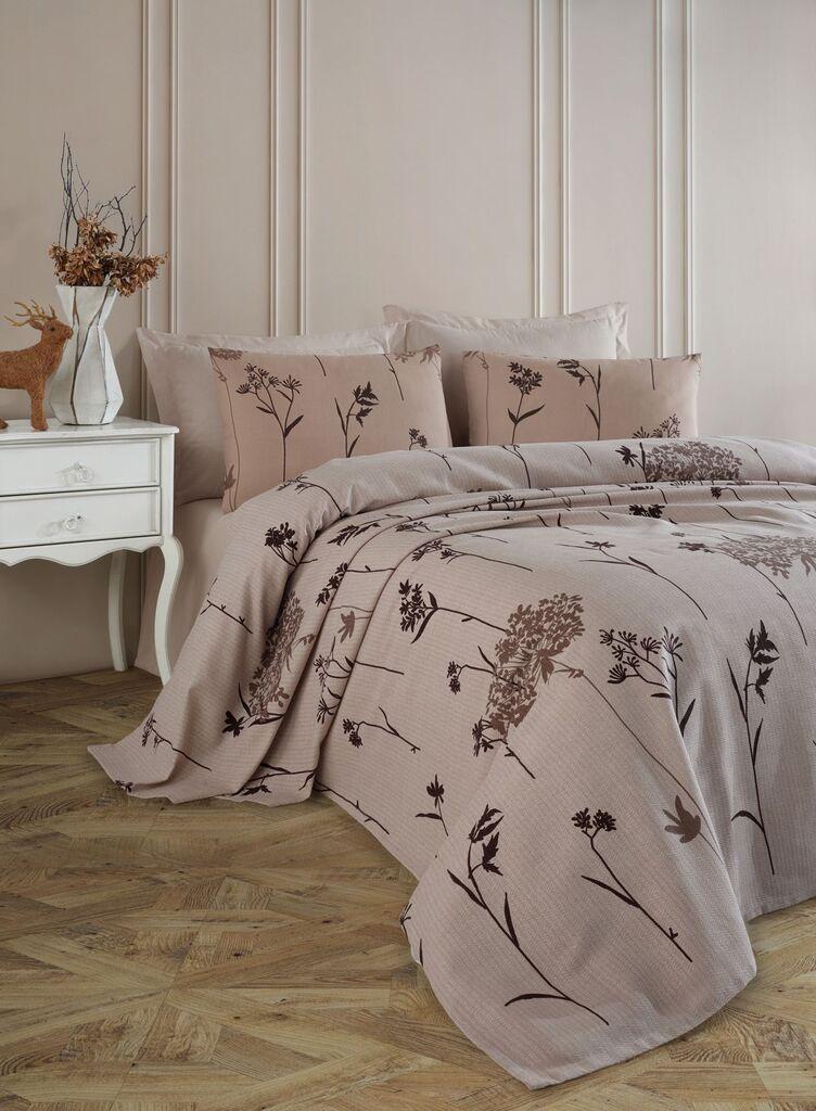 L'essentiel Maison Set Prekrivač i jasučnice Efil, 200x230 cm, Braon