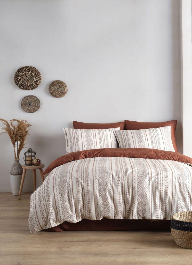L'essentiel Maison Komplet posteljina Coastal Trio, 200x220 cm, Terakota-Krem