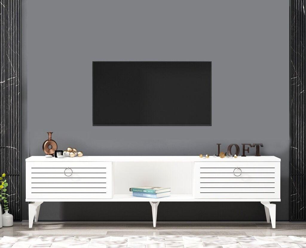 Hanah Home TV Komoda Arona, 150x44,6x29,6 cm, Bela