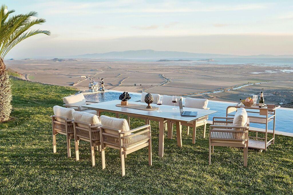 Hanah Home Set baštenskog nameštaja Venedik Ceramic, Bež