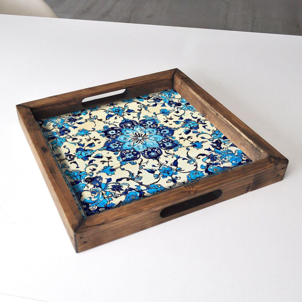 Aberto Design Poslužavnik REF051 35 x 35 x 4 cm, Šareni