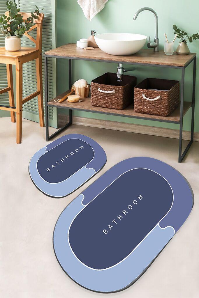 L'essentiel Maison Set 2 prostirke za kupatilo Šareni