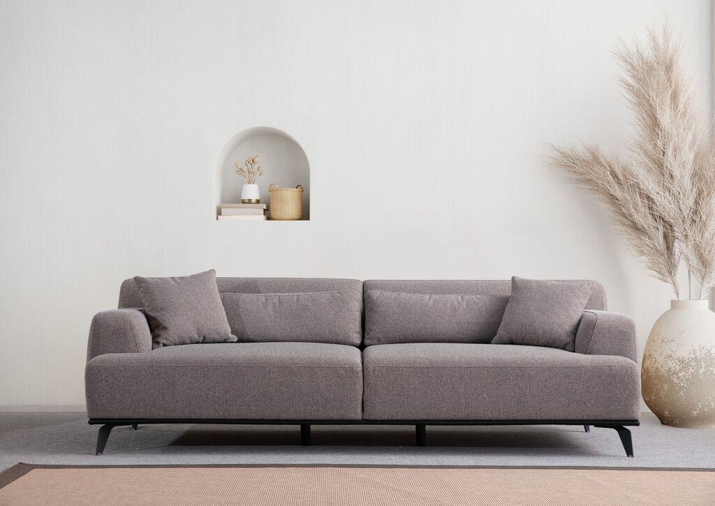 Atelier del Sofa Trosed Jaguar 3, 240x100x75 cm, Sivi