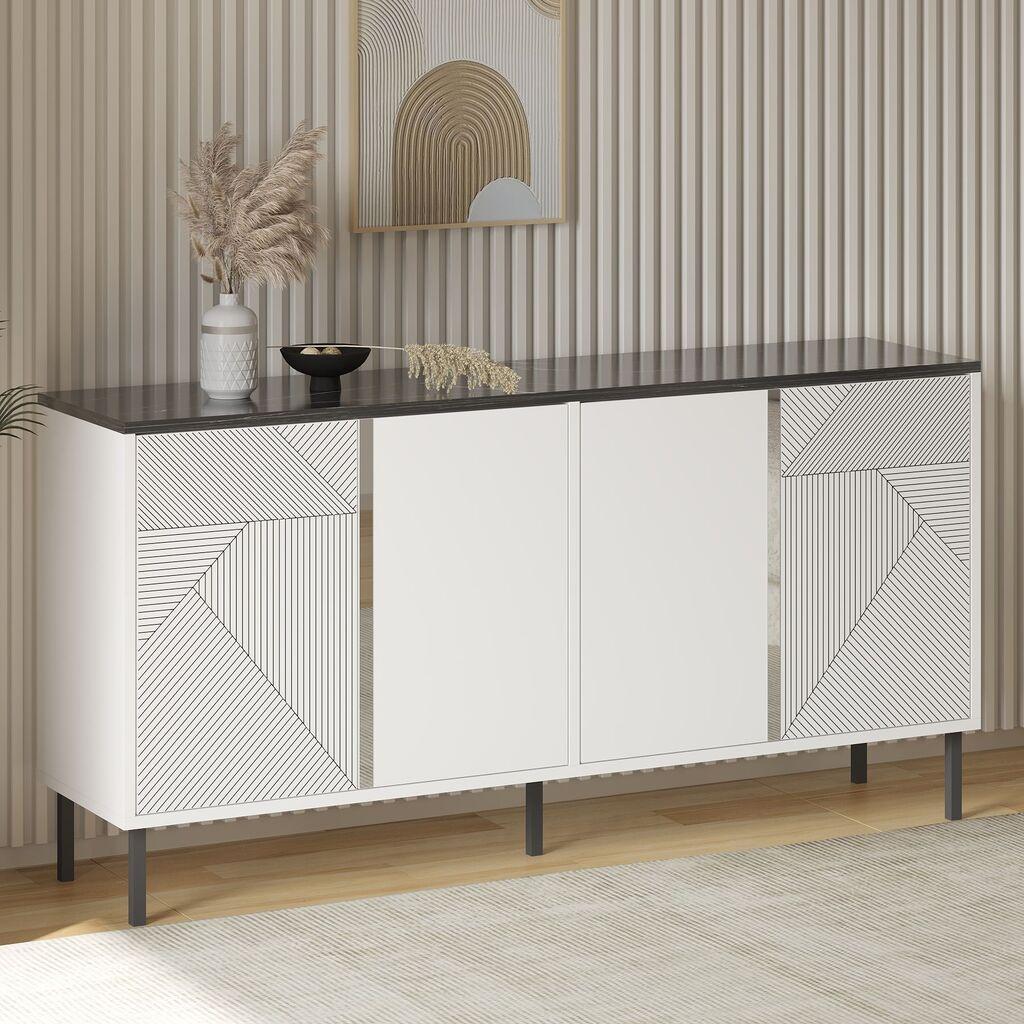 Hanah Home Konzolni sto Dora, 150x75x36 cm, Beli