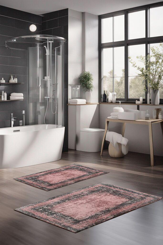 L'essentiel Maison Set prostirki za kupatilo CT-5084, 2 Komada, Šarena