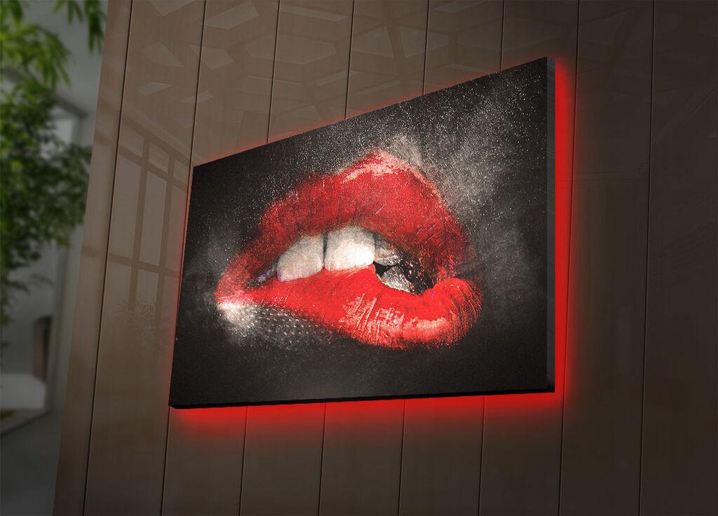Wallity Slika na platnu sa LED osvetljenjem 45x70cm