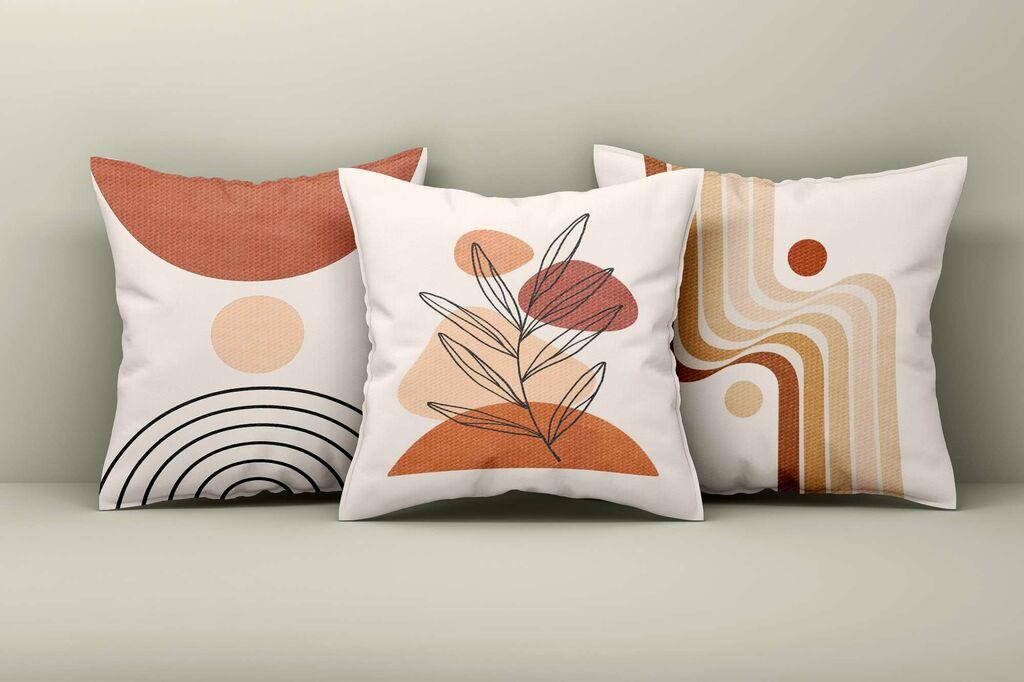 Aberto Design Set dekorativnih jastučnica Asr_plw25-50, 43x43 cm, 3 komada, Šarena