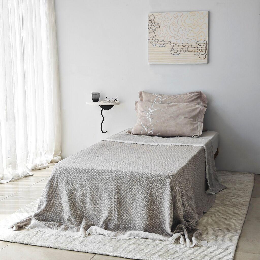 Hanah Home Zidna polica Leo, 35x35x cm,Bela