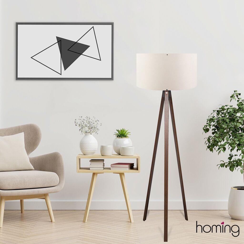 Opviq Podna lampa Ayd 2221, Braon-bela
