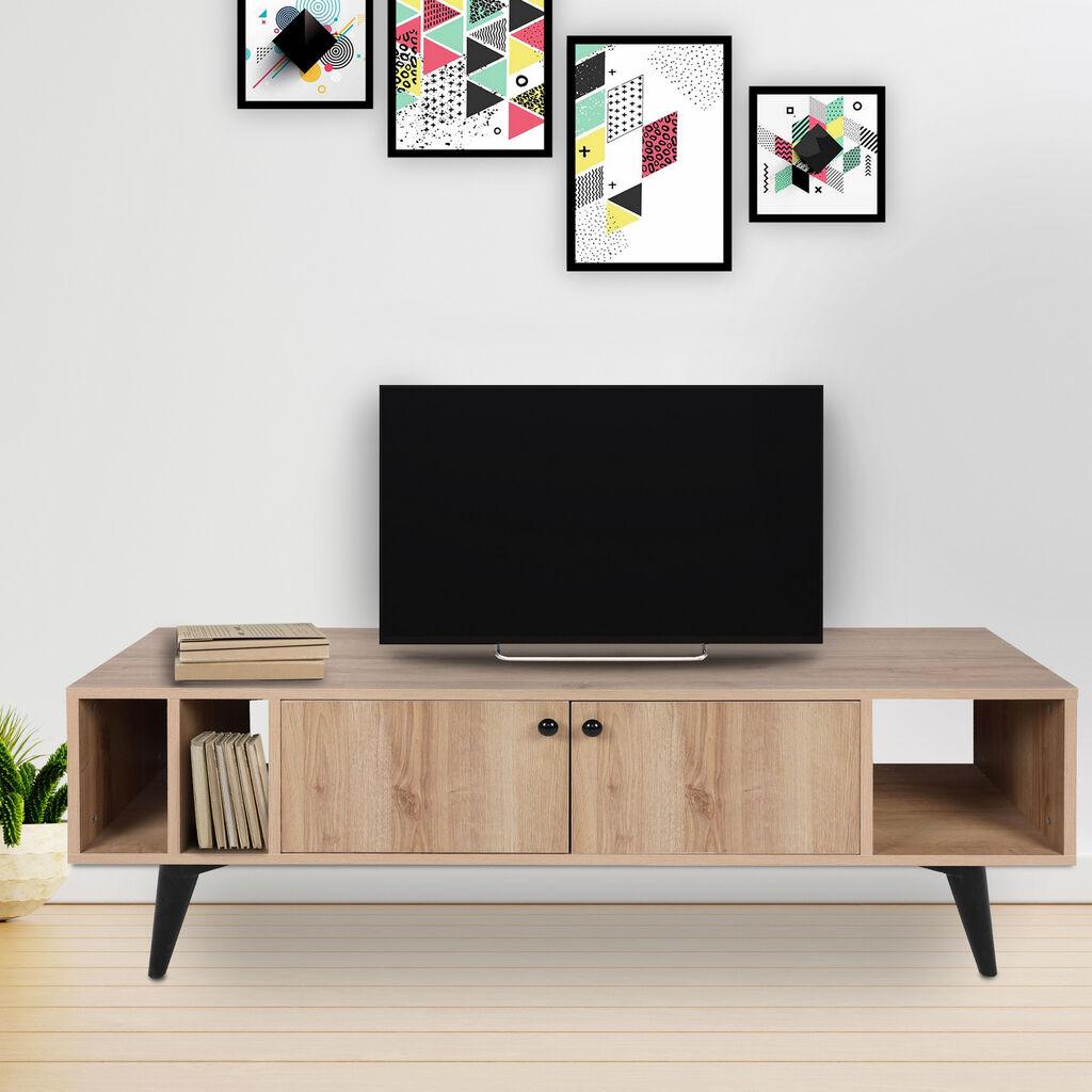 Hanah Home TV Komoda Sidney, 150x40x50 cm, Hrast-Crna