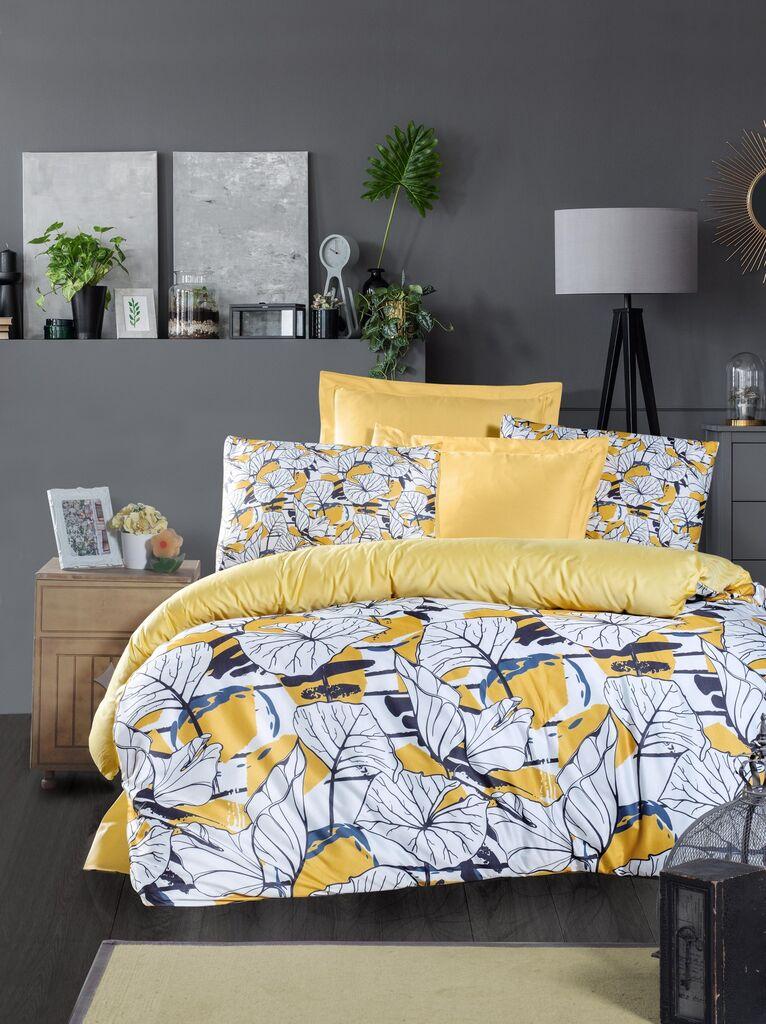 L'essentiel Maison Set Double posteljine Cassie, 200x220cm, Žuta