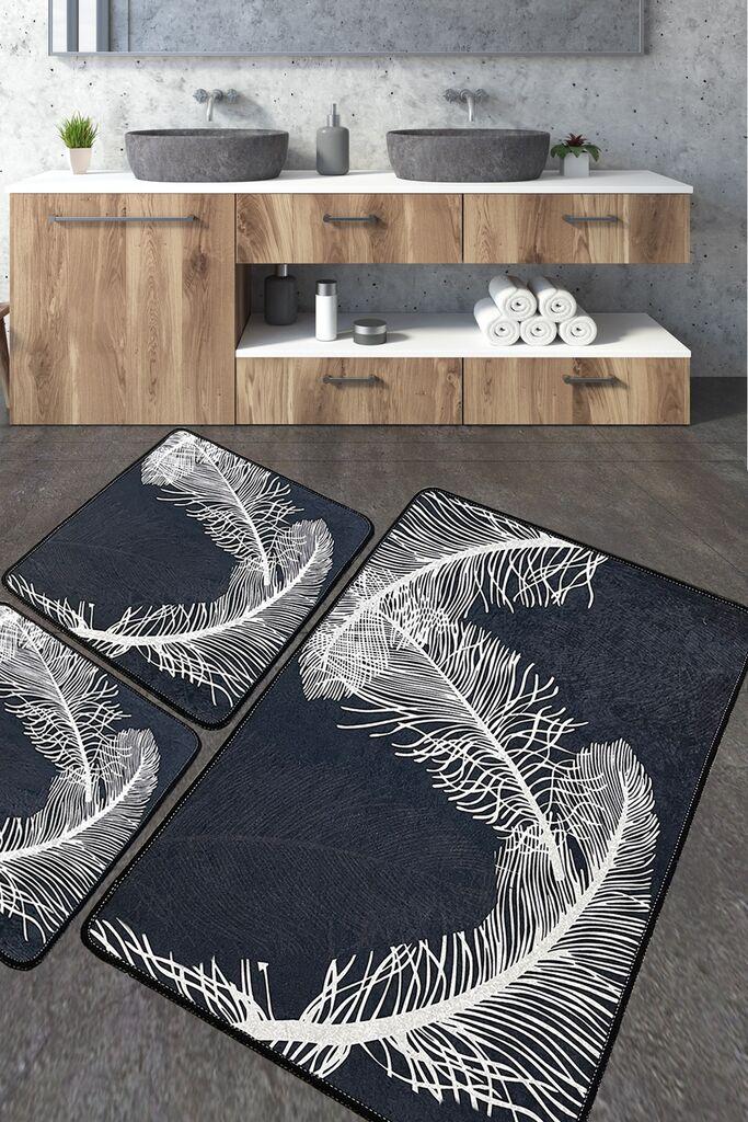 L'essentiel Maison Set 3 prostirke za kupatilo Šareni