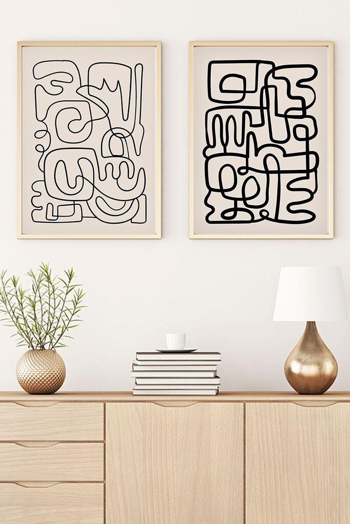 Wallity Uramljena slika Huhu184, 20x30 cm , 2 dela