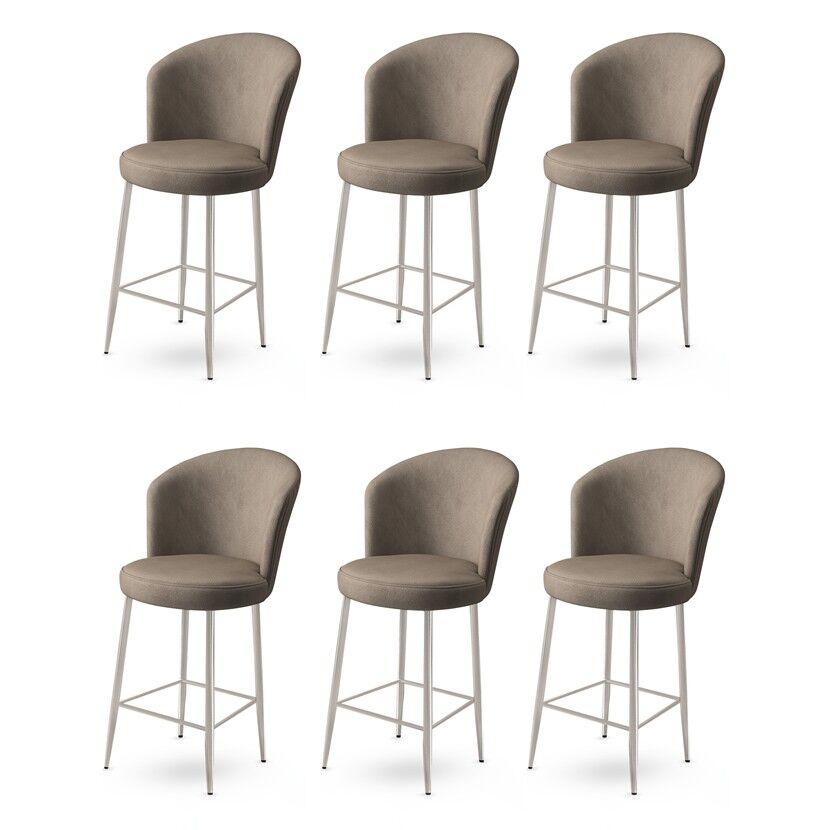 Hanah Home Set barskih stolica Fora, 6 komada, Bež