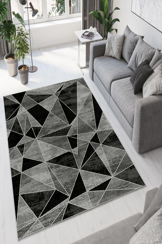 Conceptum Hypnose Tepih W942, 120x180 cm, Crno-sivi