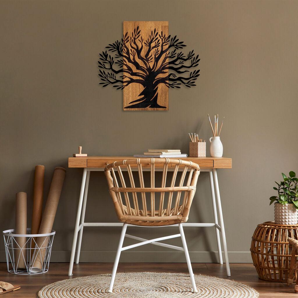 Wallity Zidna dekoracija Monumental Tree, 58x67 cm, Crna