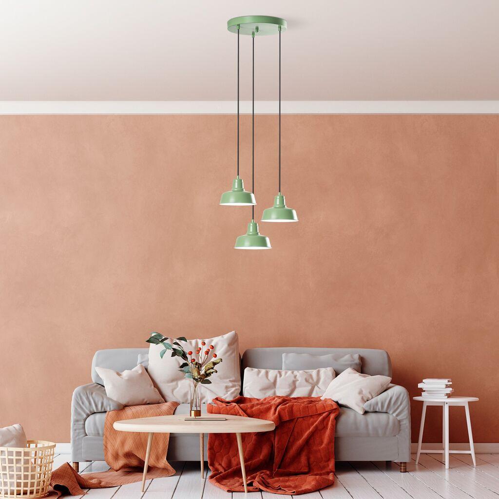 Opviq Luster Memati-181, 75-108cm, 45 cm, 3xE27, IP20, Zeleni
