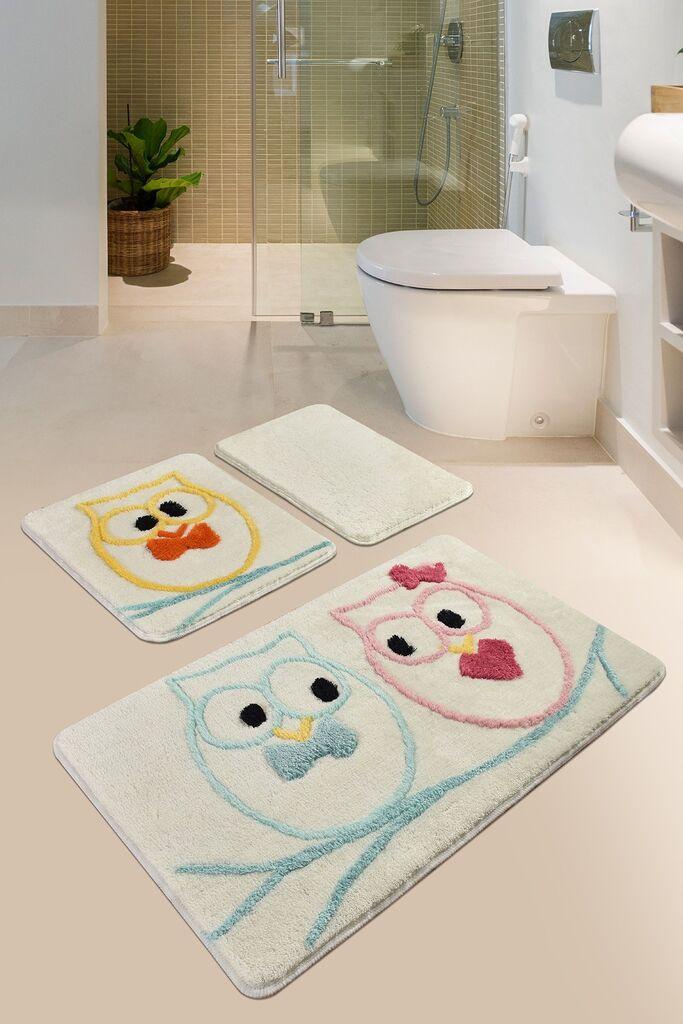 L'essentiel Maison Set 3 prostirke za kupatilo Šareni
