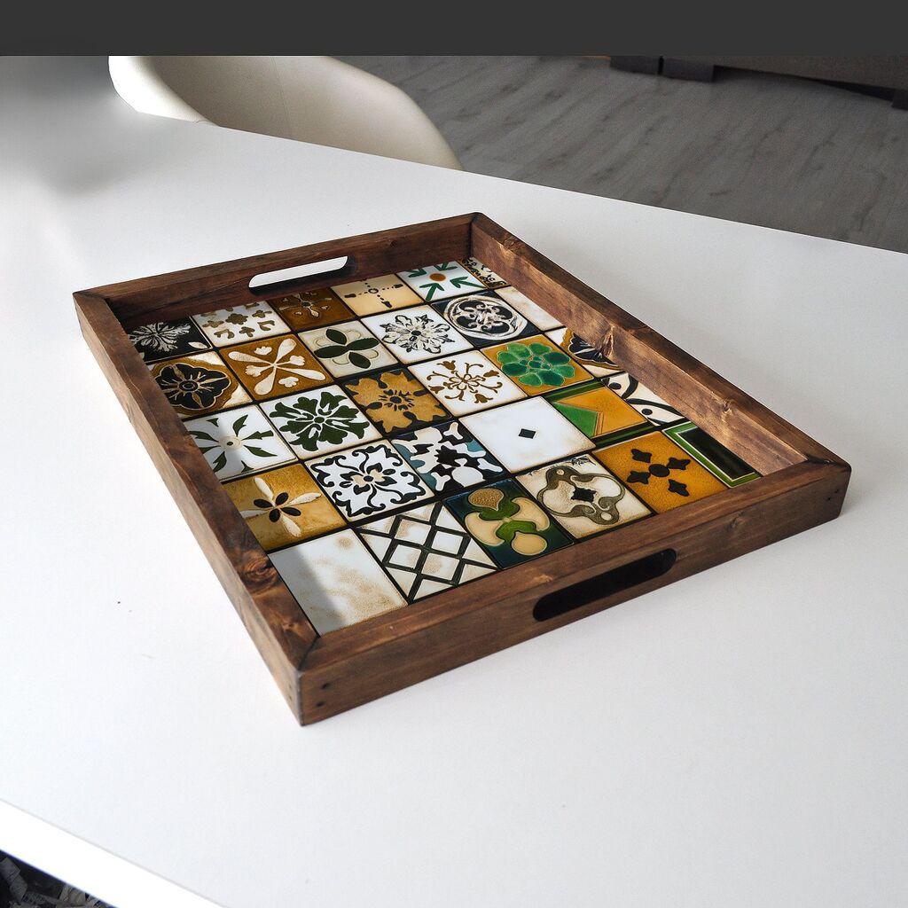 Aberto Design Poslužavnik REF006 48 x 38 x 4 cm, Šareni