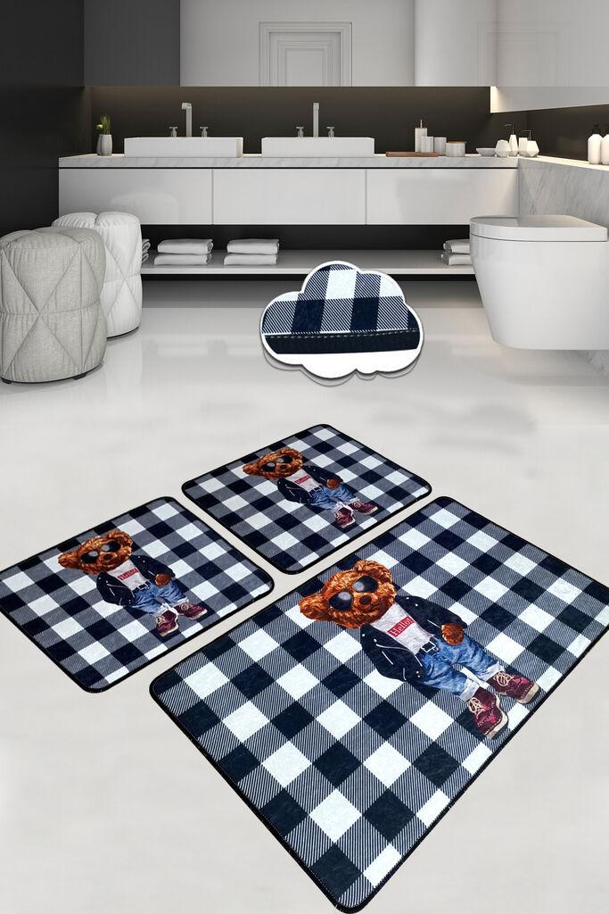 L'essentiel Maison Kupatilski otirač Heat, 3 komada, Teget