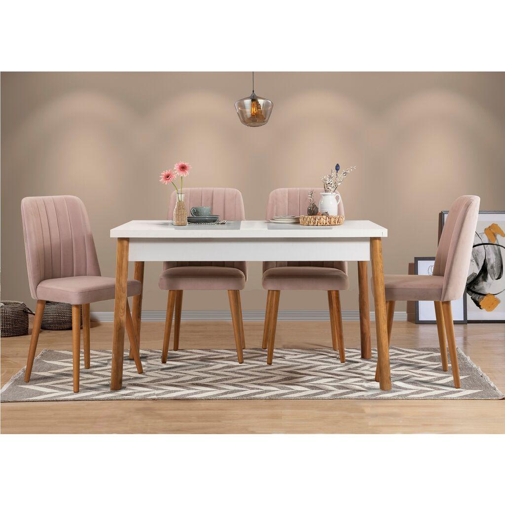 Hanah Home Trpezarijski set Costa, 5 delova,  Krem