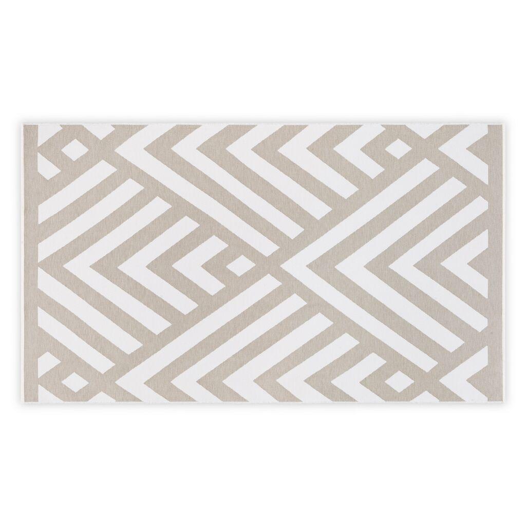 L'essentiel Maison Peškir za plažu 100x180cm Sivo-Beli