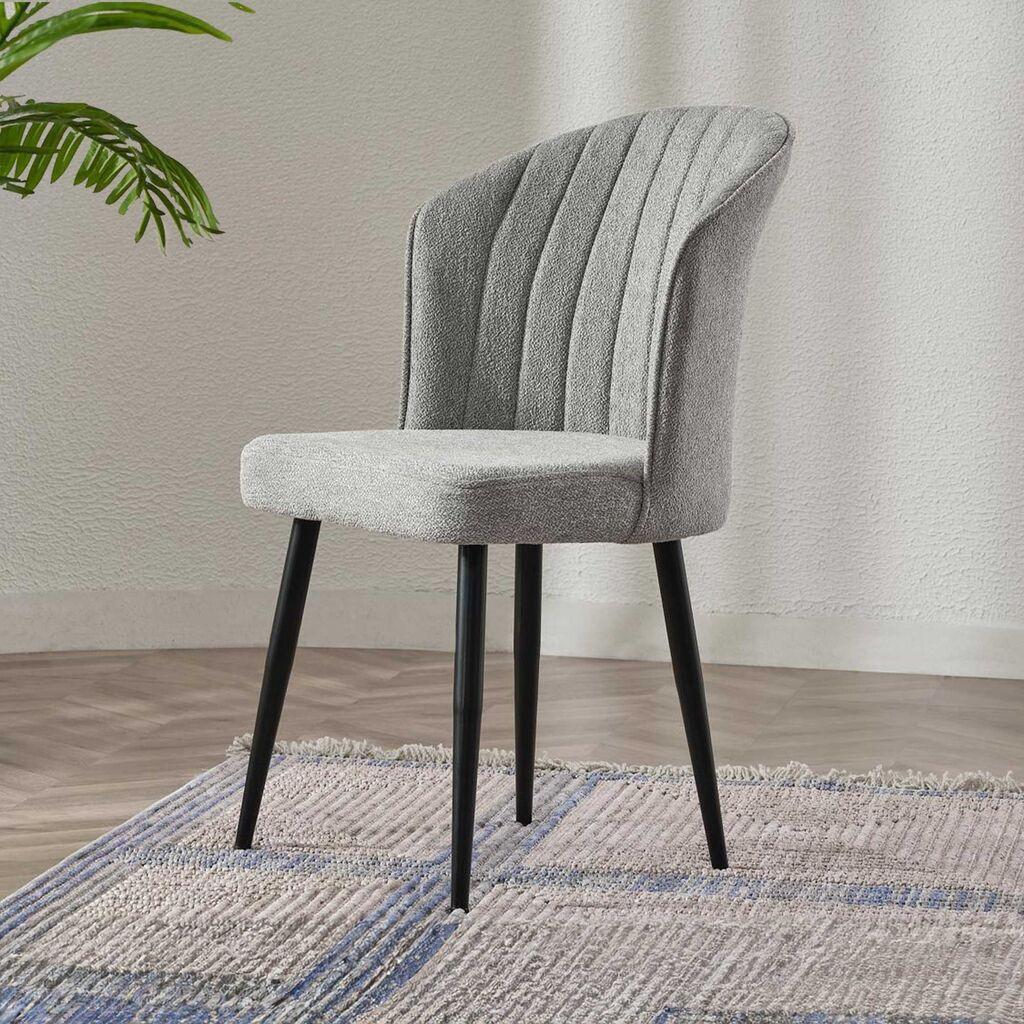 Hanah Home Set stolica Rubi, 52x85x42 cm, 2 komada, Sive