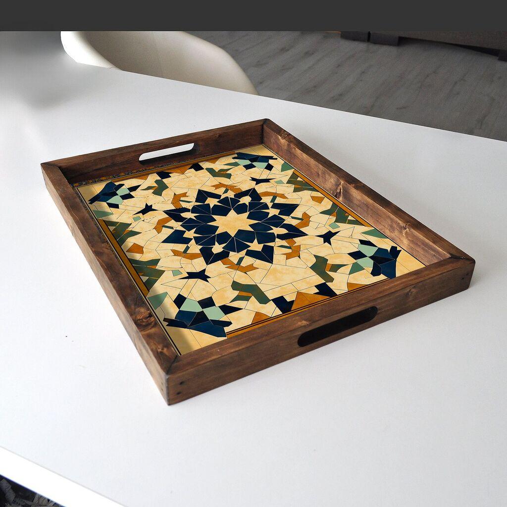 Aberto Design Poslužavnik REF012 48 x 38 x 4 cm, Šareni