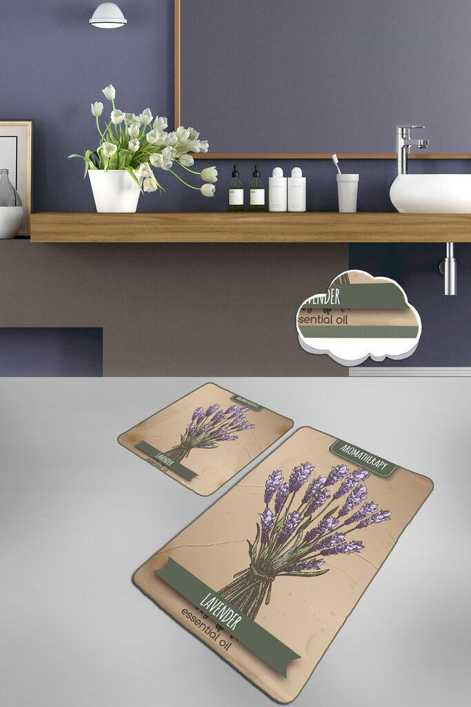 L'essentiel Maison Set 2 prostirke za kupatilo Šareni