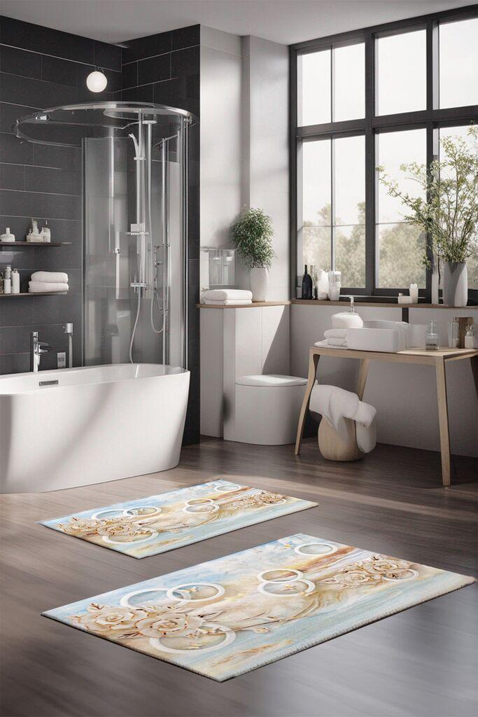 L'essentiel Maison Set prostirki za kupatilo CT-5229, 2 Komada, Šarena