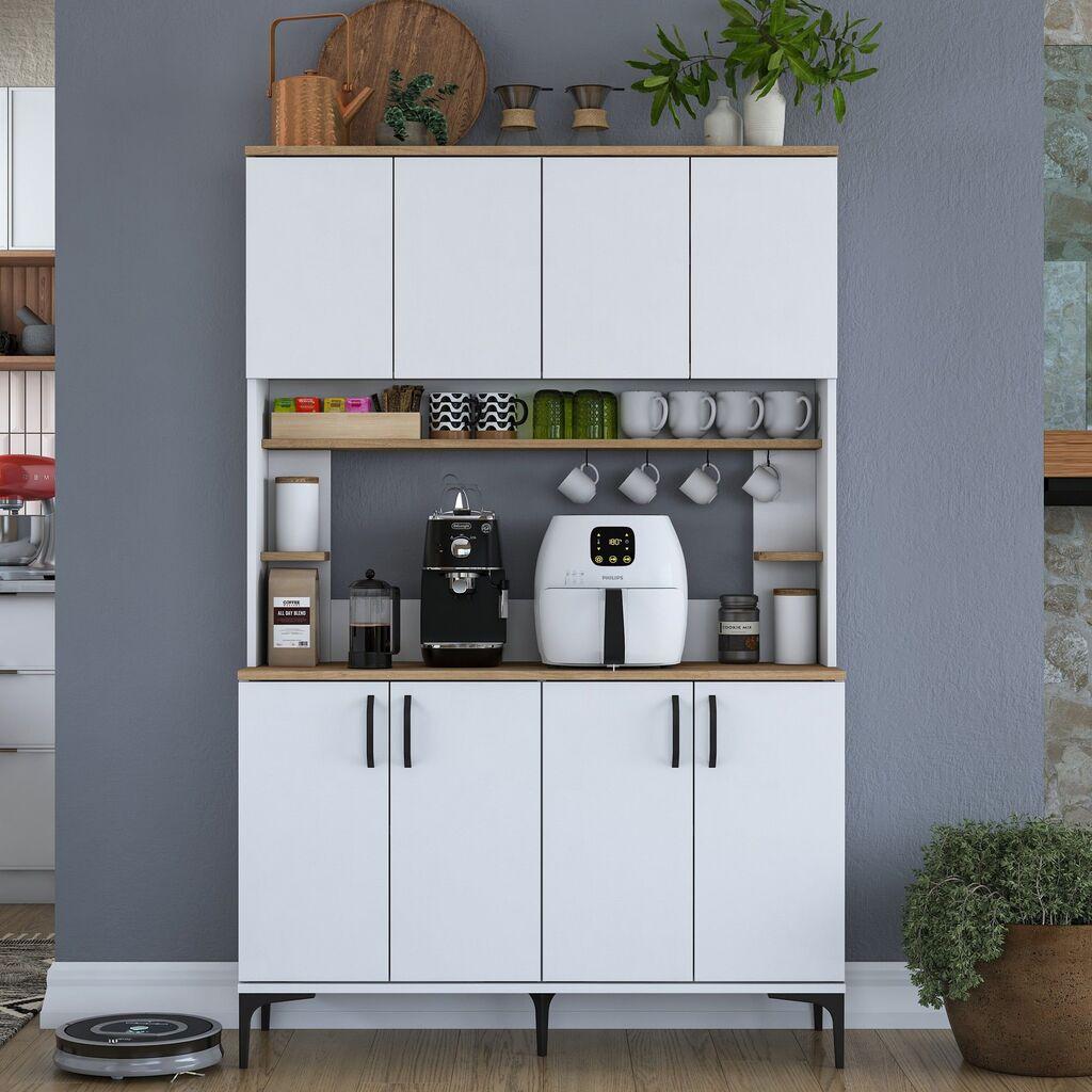 Hanah Home Komoda JE176 3398, 120x184.2x40 cm, Bela