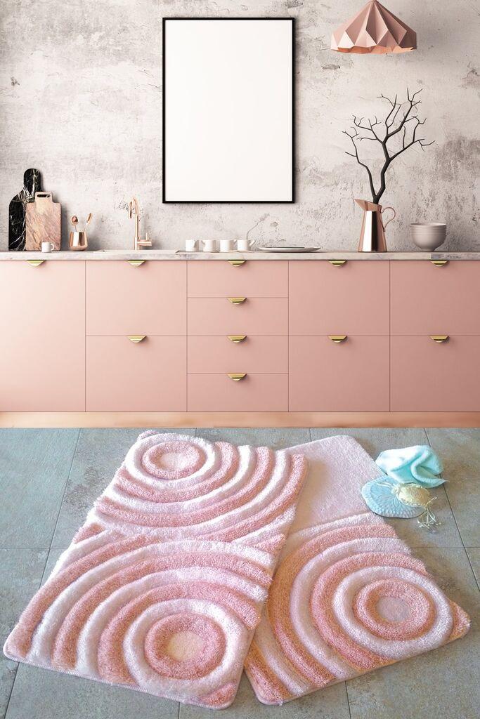 L'essentiel Maison Set 3 prostirke za kupatilo Bež