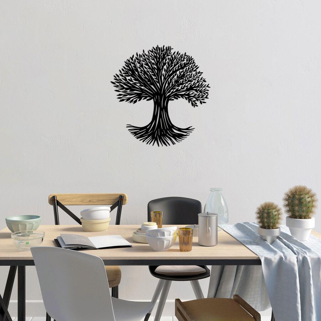 Wallity Zidna dekoracija Monumental Tree - 500, 67 x 68 cm,  Crna