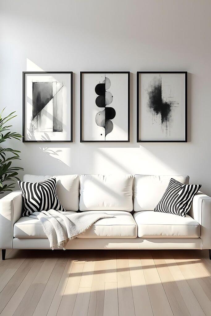 Wallity Dekorativna slika Huhu433, 50x70cm, 3 dela