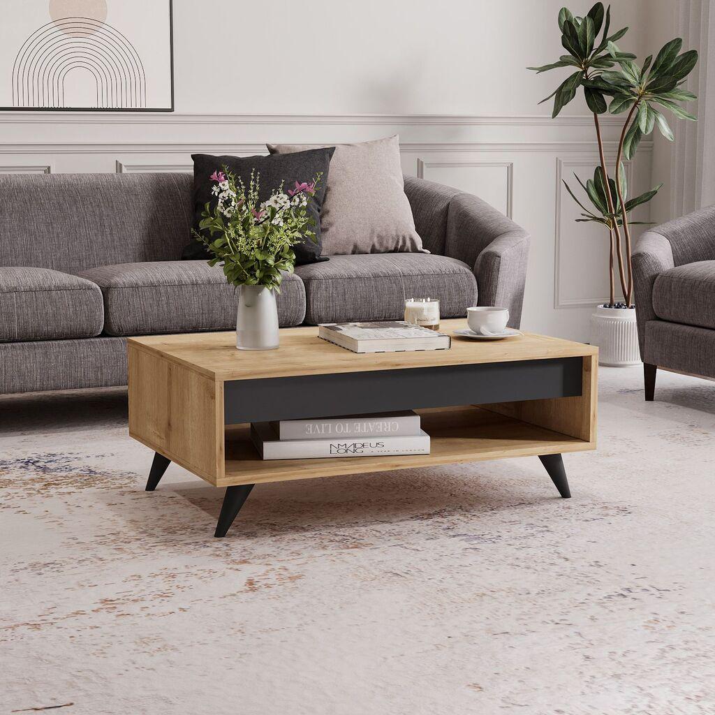 Hanah Home Klub sto Century, 90x38x60 cm, Boje hrasta
