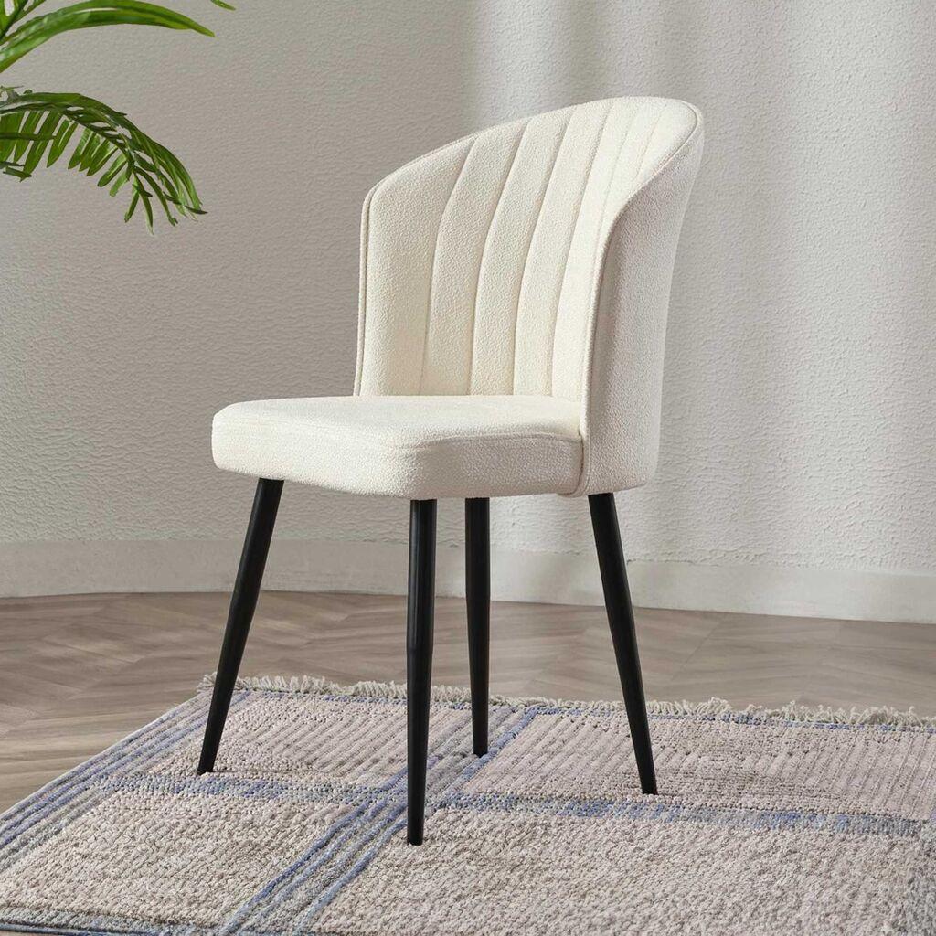 Hanah Home Set stolica Rubi, 52x85x42 cm, 2 komada, Krem