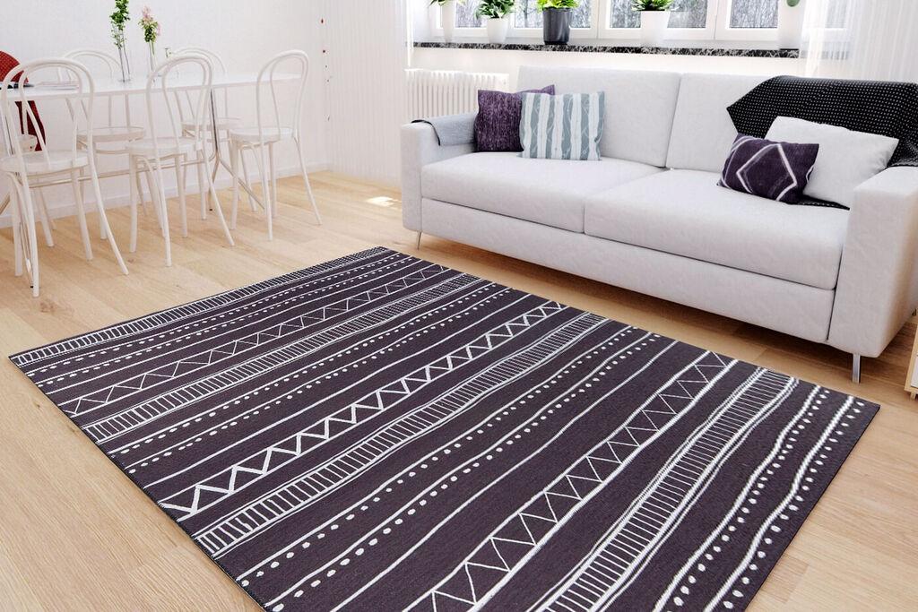 Conceptum Hypnose Tepih Ada Gonul Chenille 294, 75x230cm, Crni