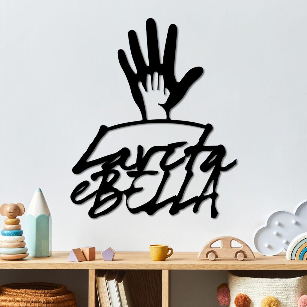 Wallity Zidna dekoracija Vita E Bella 3, 47 x 56 cm,  Crna