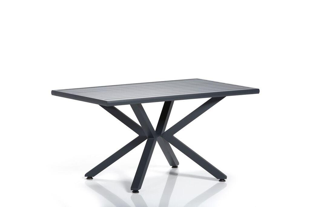 Hanah Home Baštenski sto Sydney 1, 155x78x95 cm, Sivo-crni