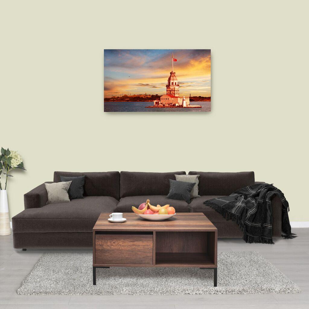 Hanah Home Klub sto Shp-660-Oo-1, 90x42x90 cm, Boje hrasta