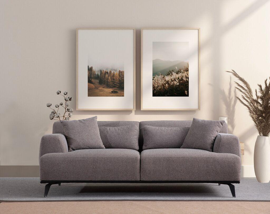 Atelier del Sofa Dvosed Jaguar 2, 200 x 100 x 75 cm, Sivi