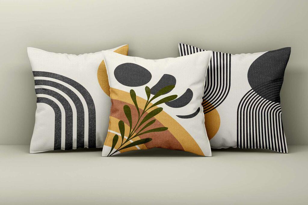 Aberto Design Set dekorativnih jastučnica Asr_plw25-53, 43x43 cm, 3 komada, Šarena