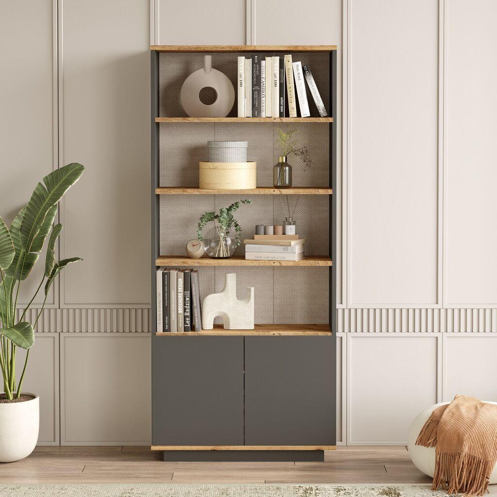 Hanah Home Polica za knjige FR16-AA, 75x168.3x26.8 cm, Braon