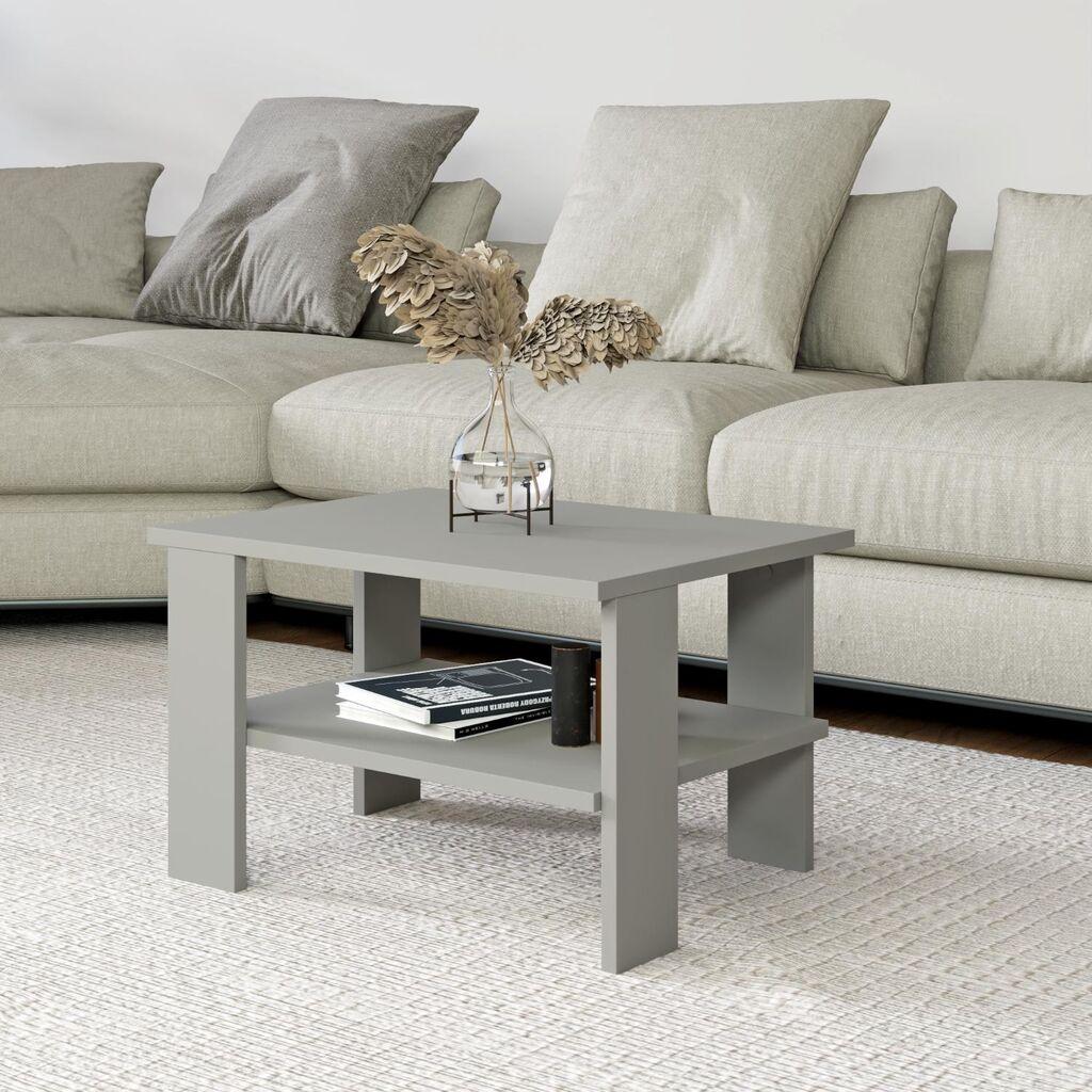 Hanah Home Klub sto Duama, 60x37x45 cm, Sivi