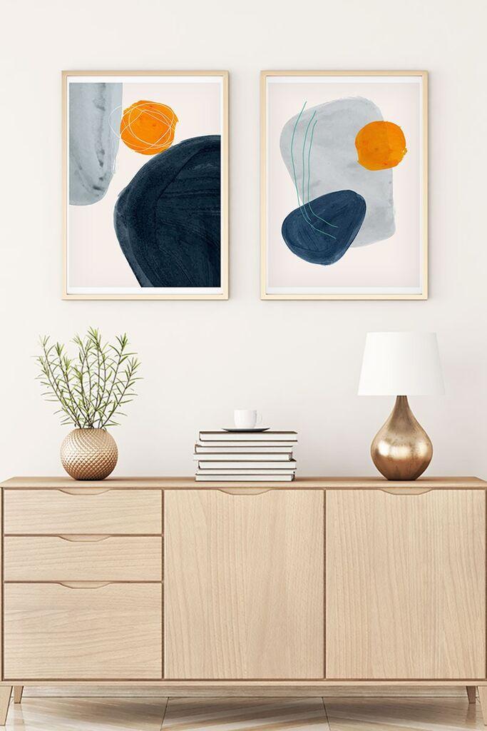 Wallity Uramljena slika Huhu9, 20x30 cm , 2 dela