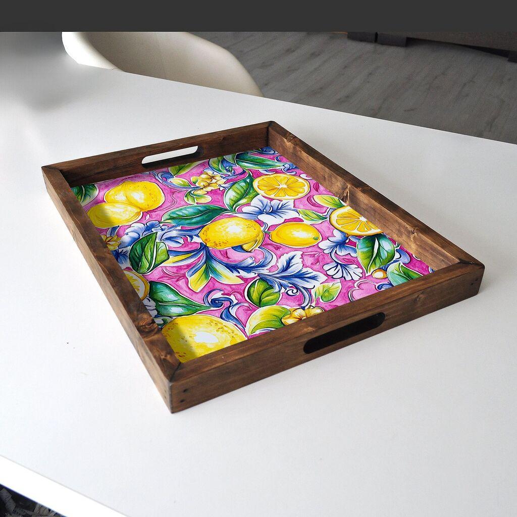Aberto Design Poslužavnik REF042 48 x 38 x 4 cm, Šareni