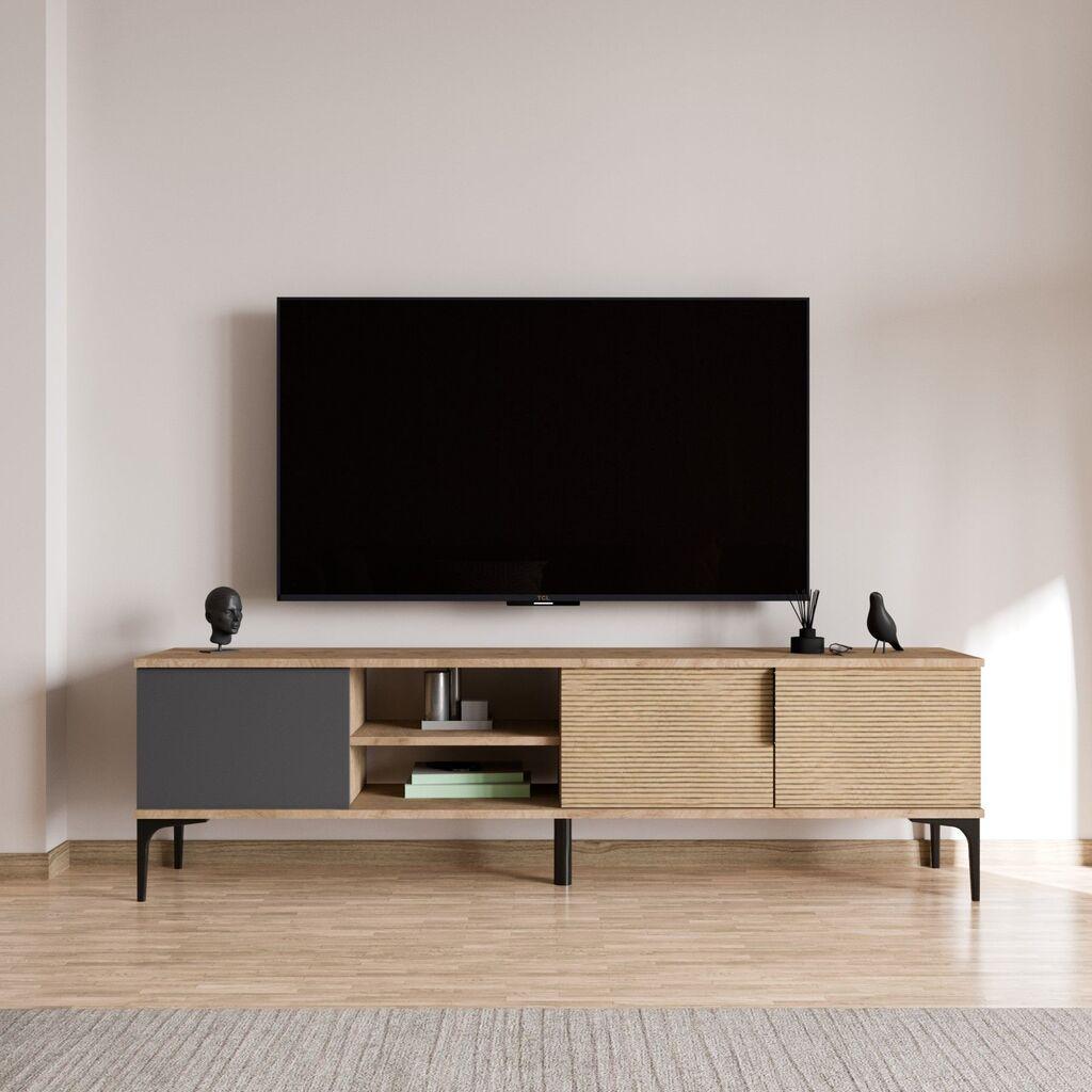 Hanah Home TV Komoda Tarz, 180x49x33 cm, Antracit-Hrast