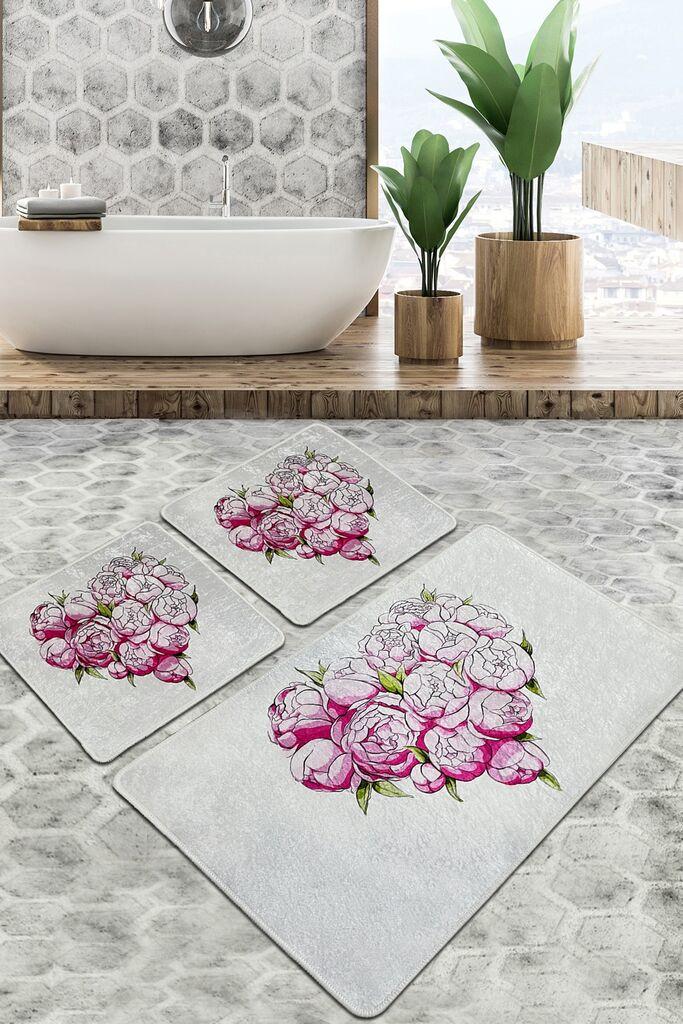 L'essentiel Maison Set 3 prostirke za kupatilo Šareni