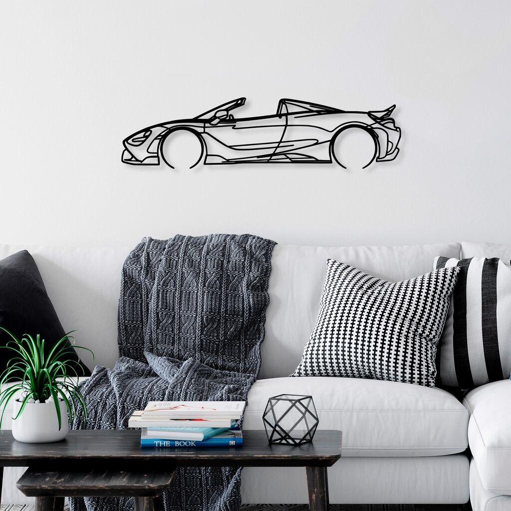 Wallity Zidna dekoracija McLaren 720S Silhouette, 70x17cm, Crna