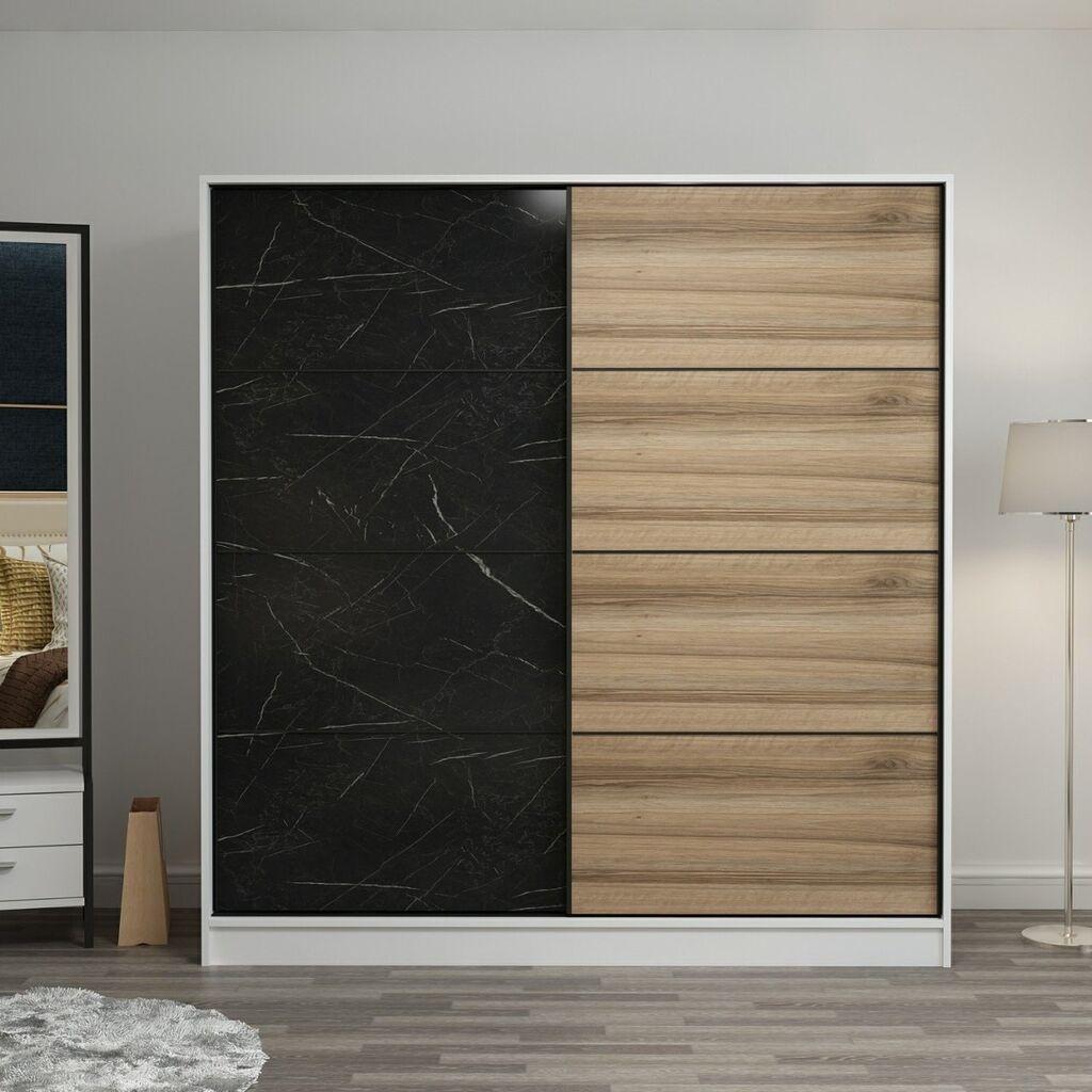 Hanah Home Garderober Kale-3969, 180x210x52 cm, Smeđe-crni